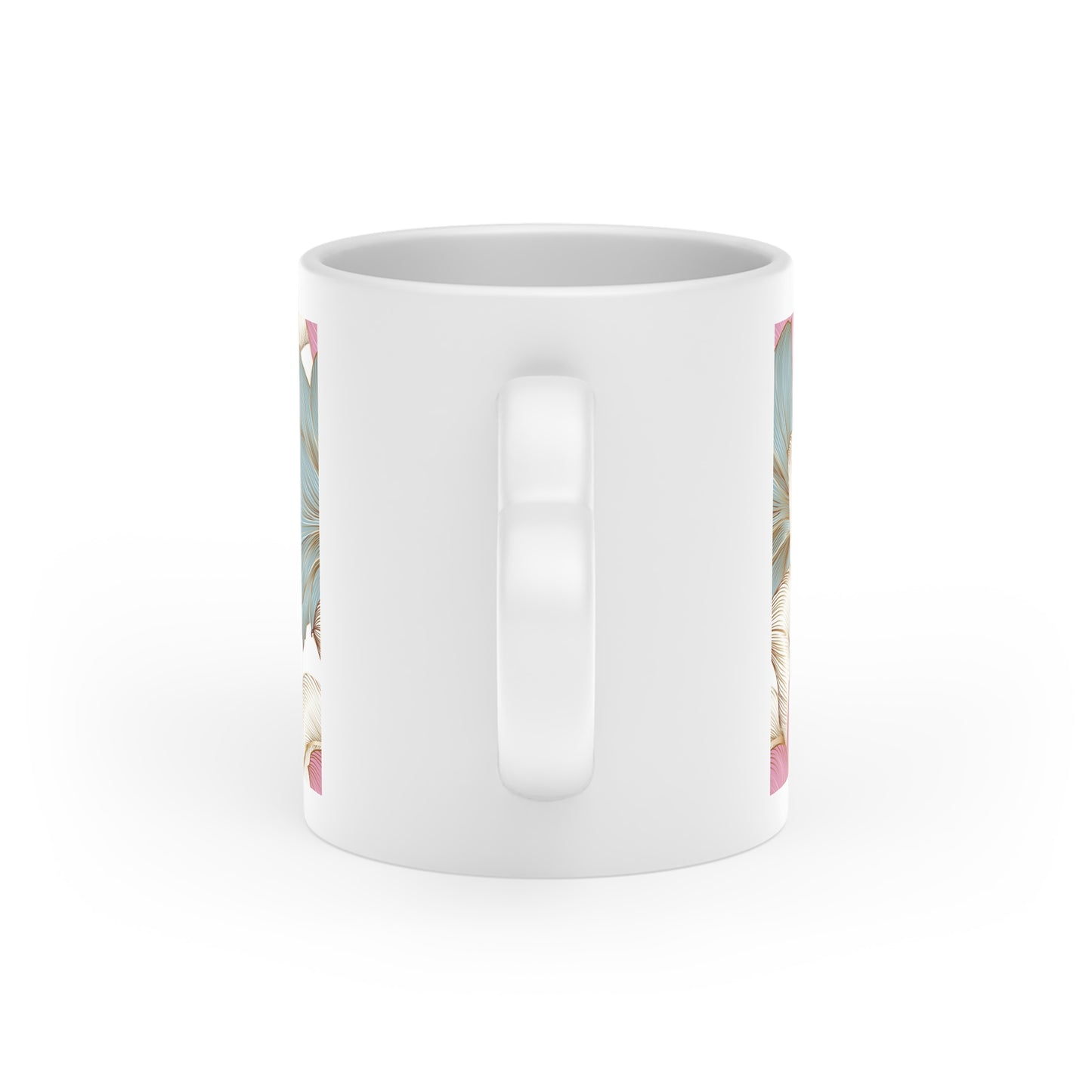 Coffee Mug Heart-Shaped Floral