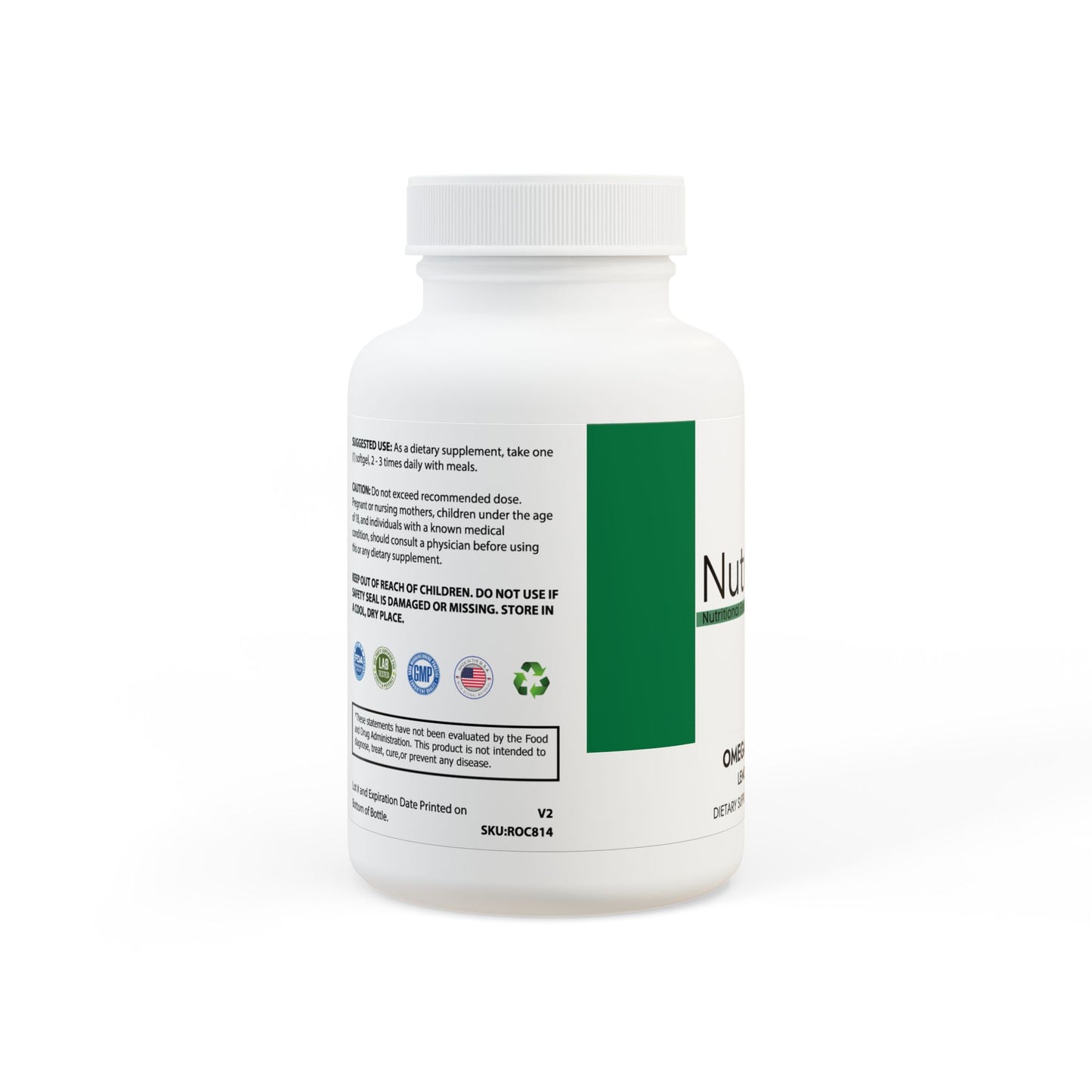 Omega 3 Fish Oil Supplement (60 Softgels)