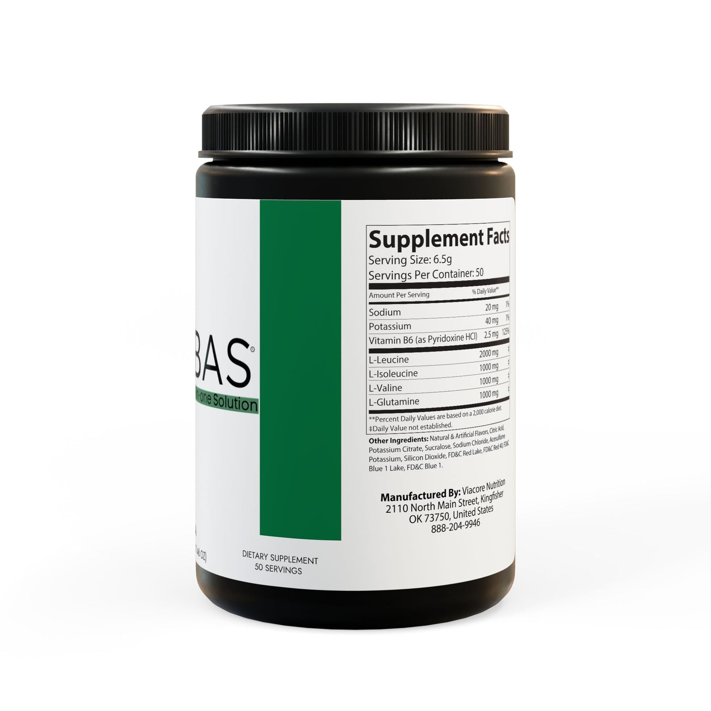 BCAA Supplement, Grape (325g, 11.46oz, 50 servings)