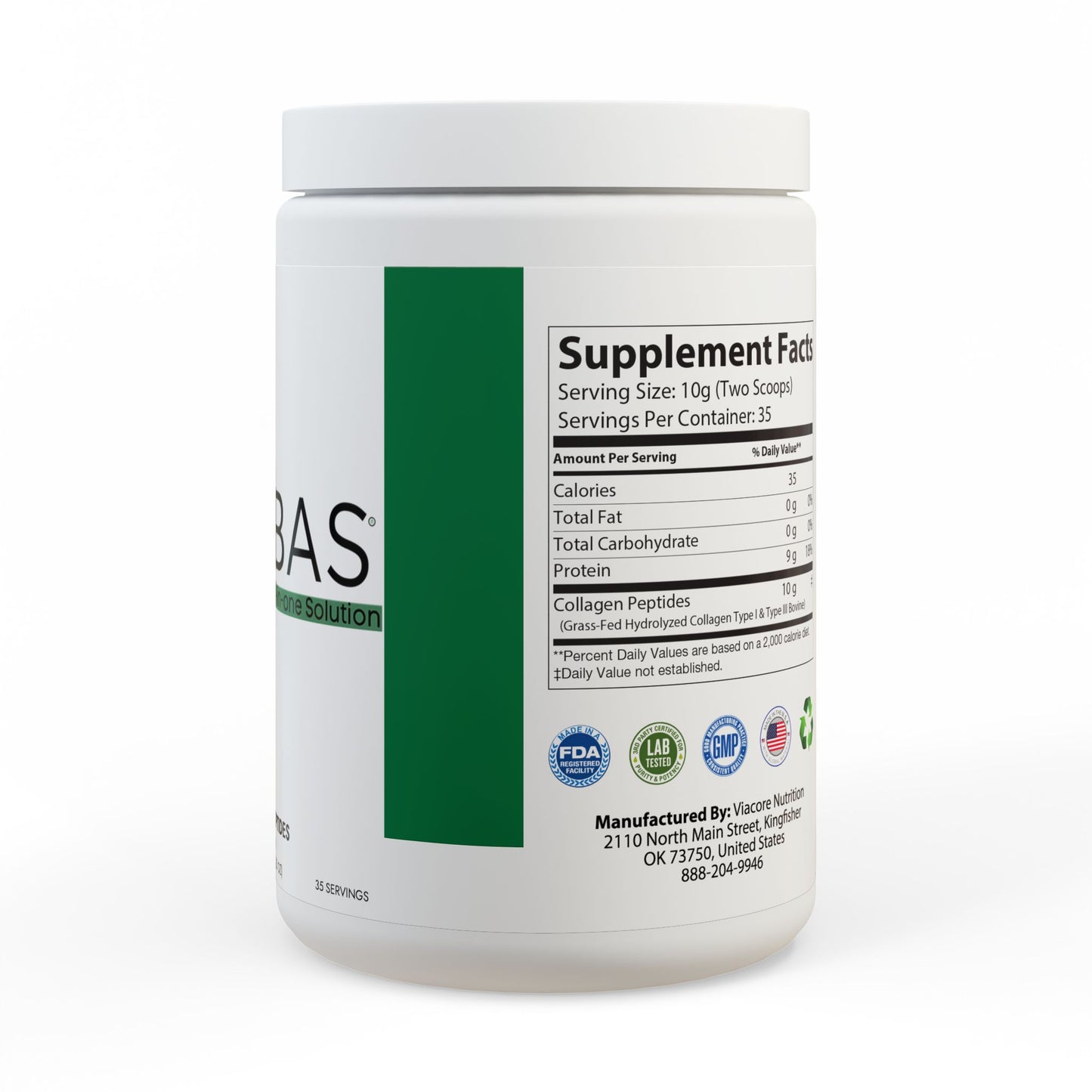 Collagen Peptides Type I & III Supplement (350g, 12.3oz)