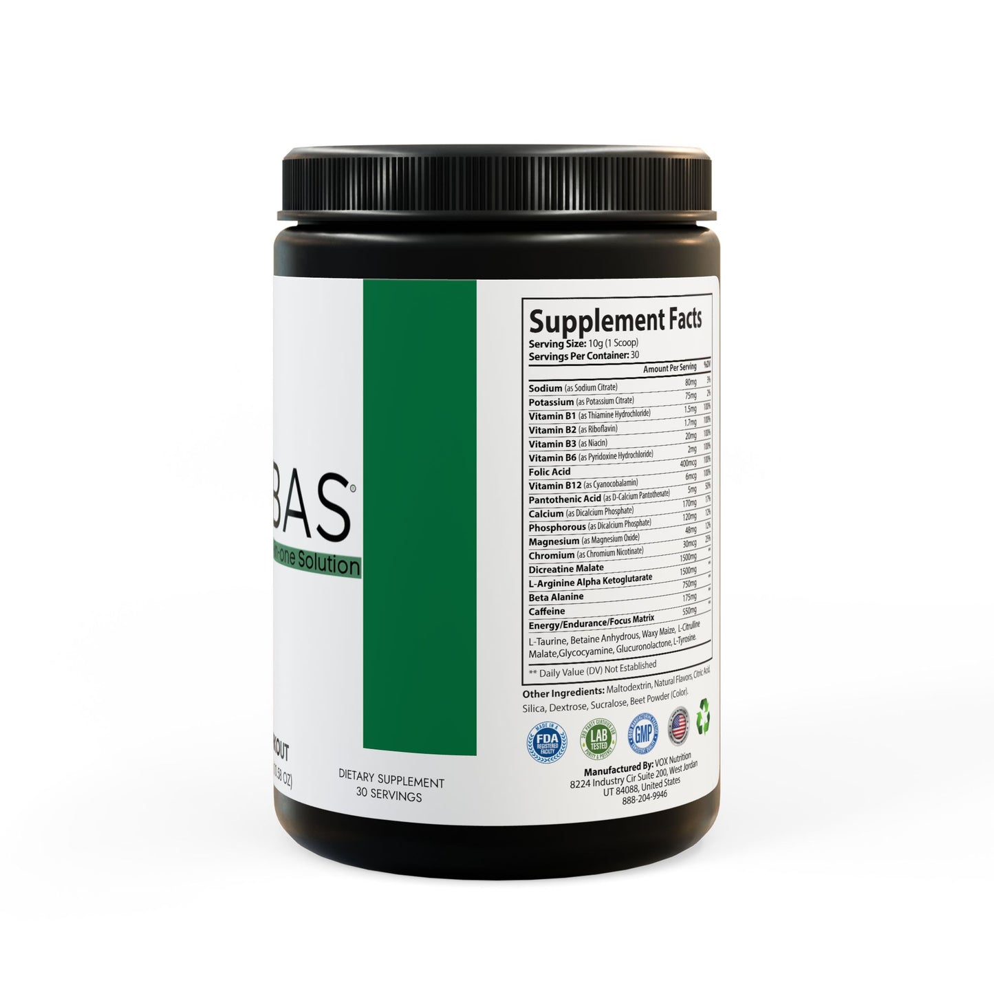 Pre-Workout Supplement, Watermelon (300g, 10.58oz)