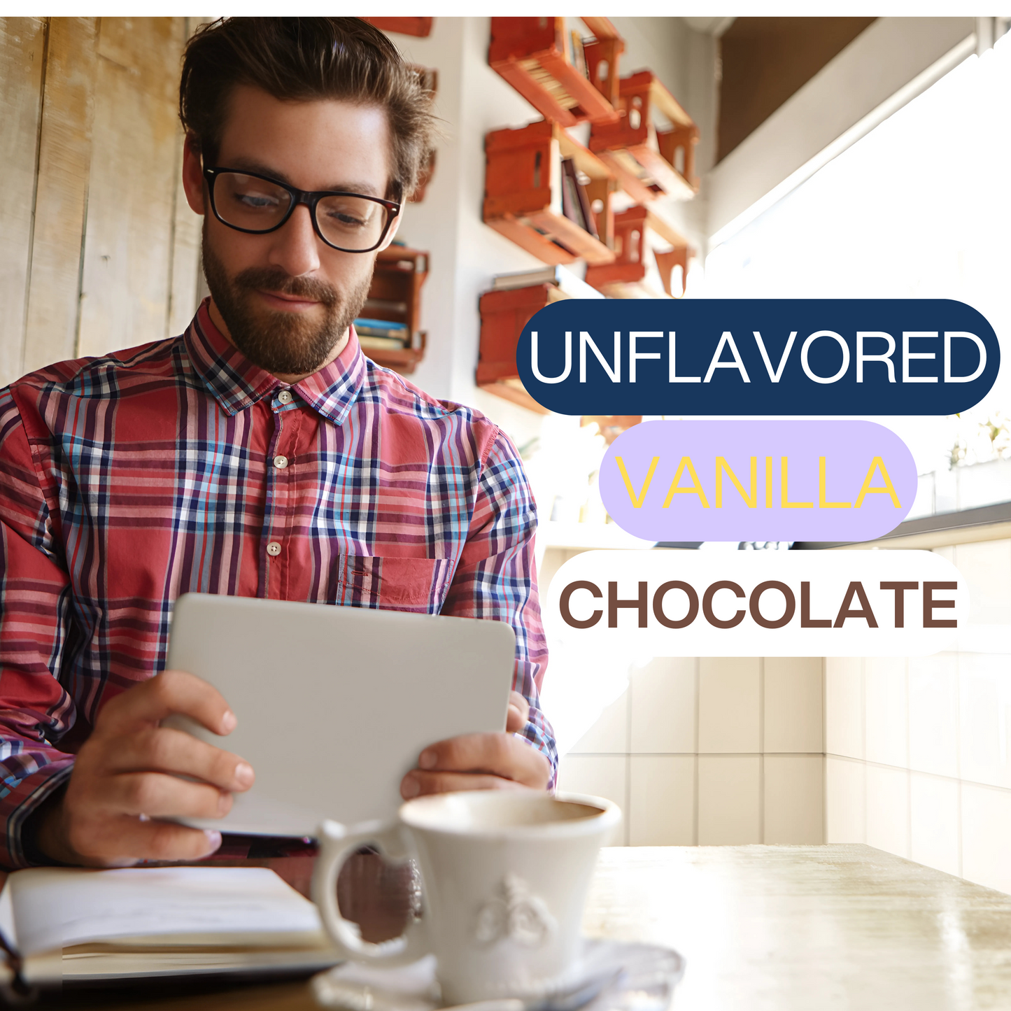 Multi Collagen Peptides, Chocolate and Unflavored and Vanilla Bundle