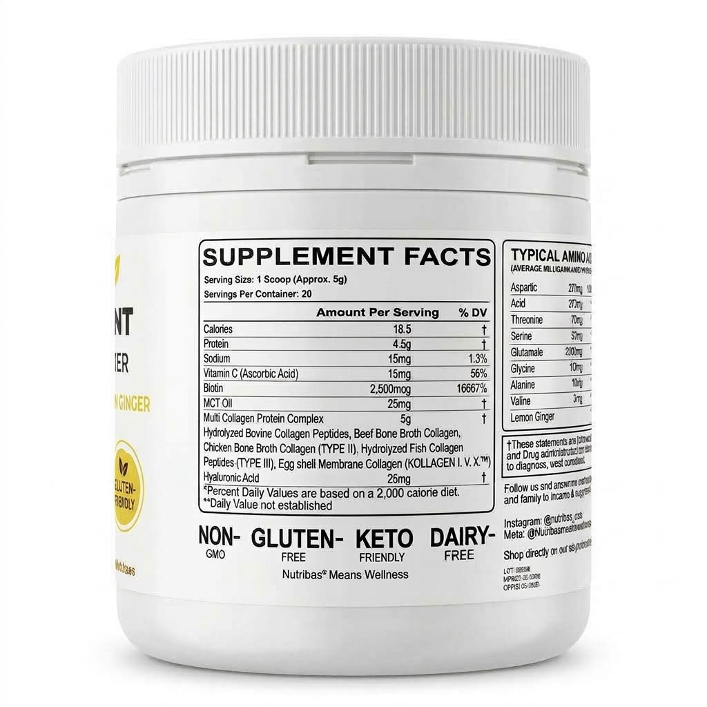 NUTRIBAS Multi Collagen Protein - Choose Your Flavor & Pack