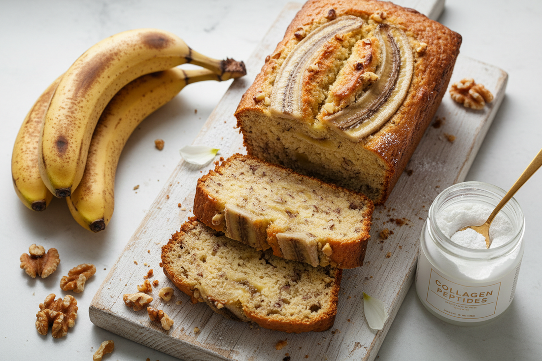 Collagen Banana Bread Recipe (Gluten-Free Option)