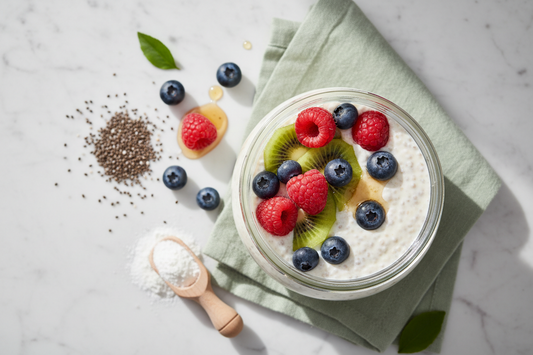 High-Protein Collagen Chia Pudding (5 Flavor Variations)