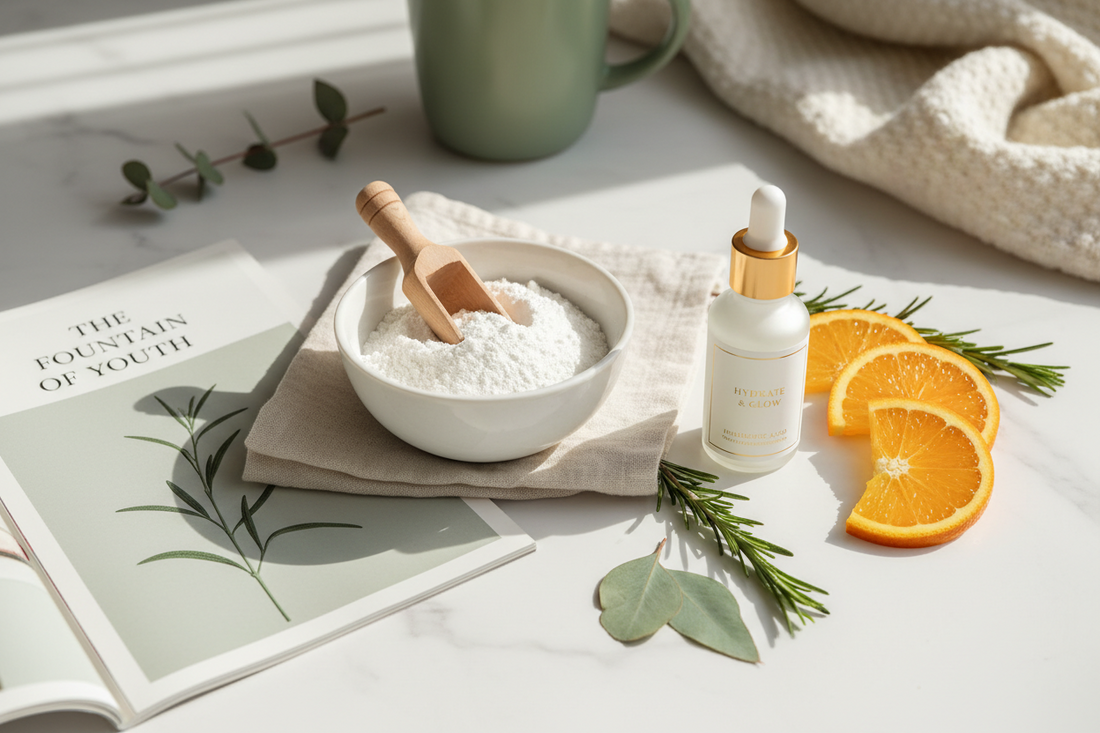 Collagen Powder, Hyaluronic Acid & Vitamin C: The Skin Hydration Trinity