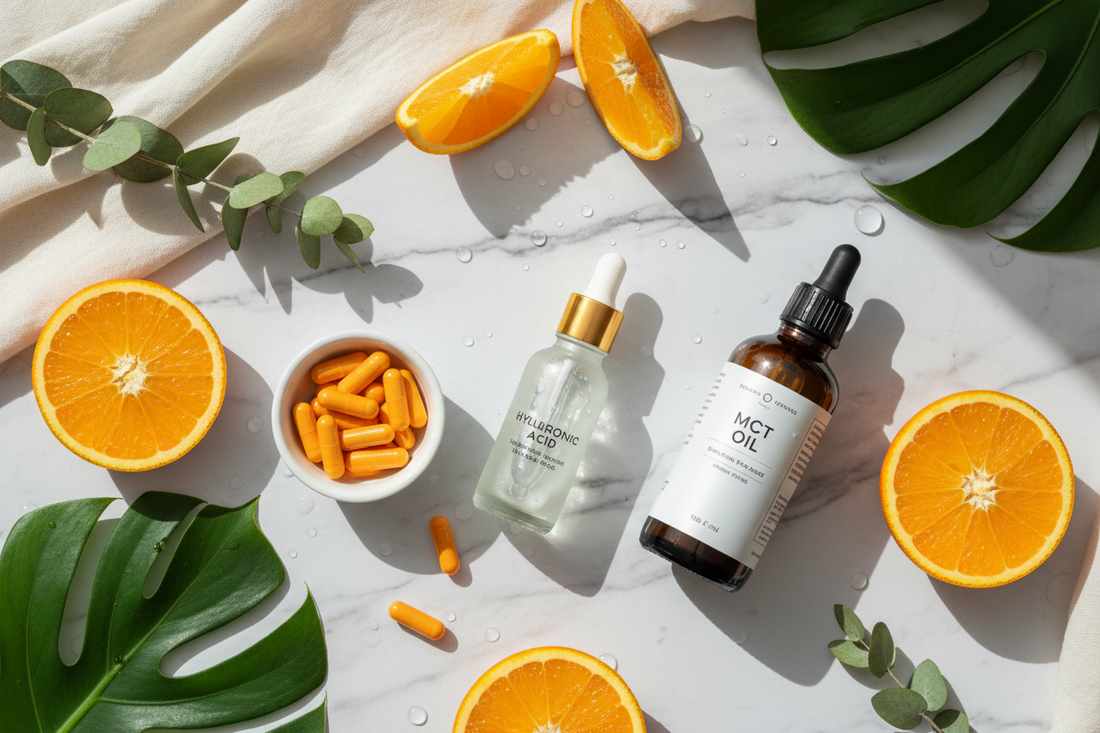 Hyaluronic Acid, Vitamin C & MCT Oil: The Anti-Aging Energy Formula