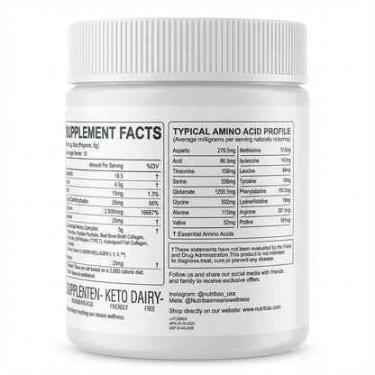 NUTRIBAS Multi Collagen Powder - Unflavored 300