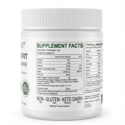 NUTRIBAS Multi Collagen Powder - Unflavored 300