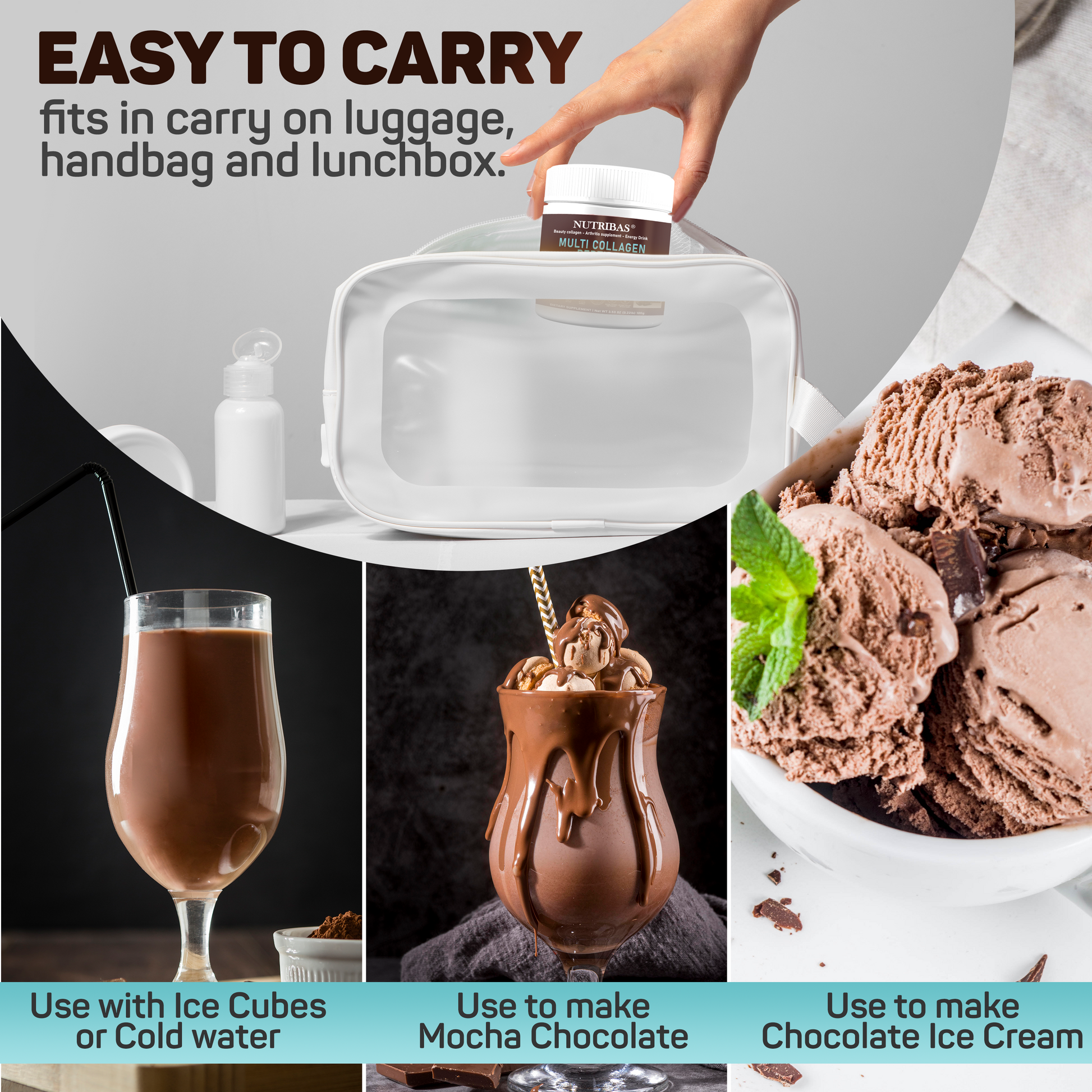 mocha chocolate collagen peptides powder