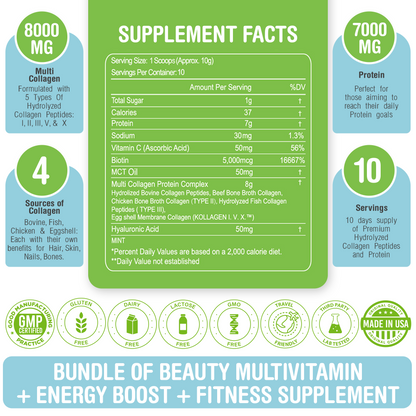 Multi Collagen Powder Hydrolyzed - Bundle