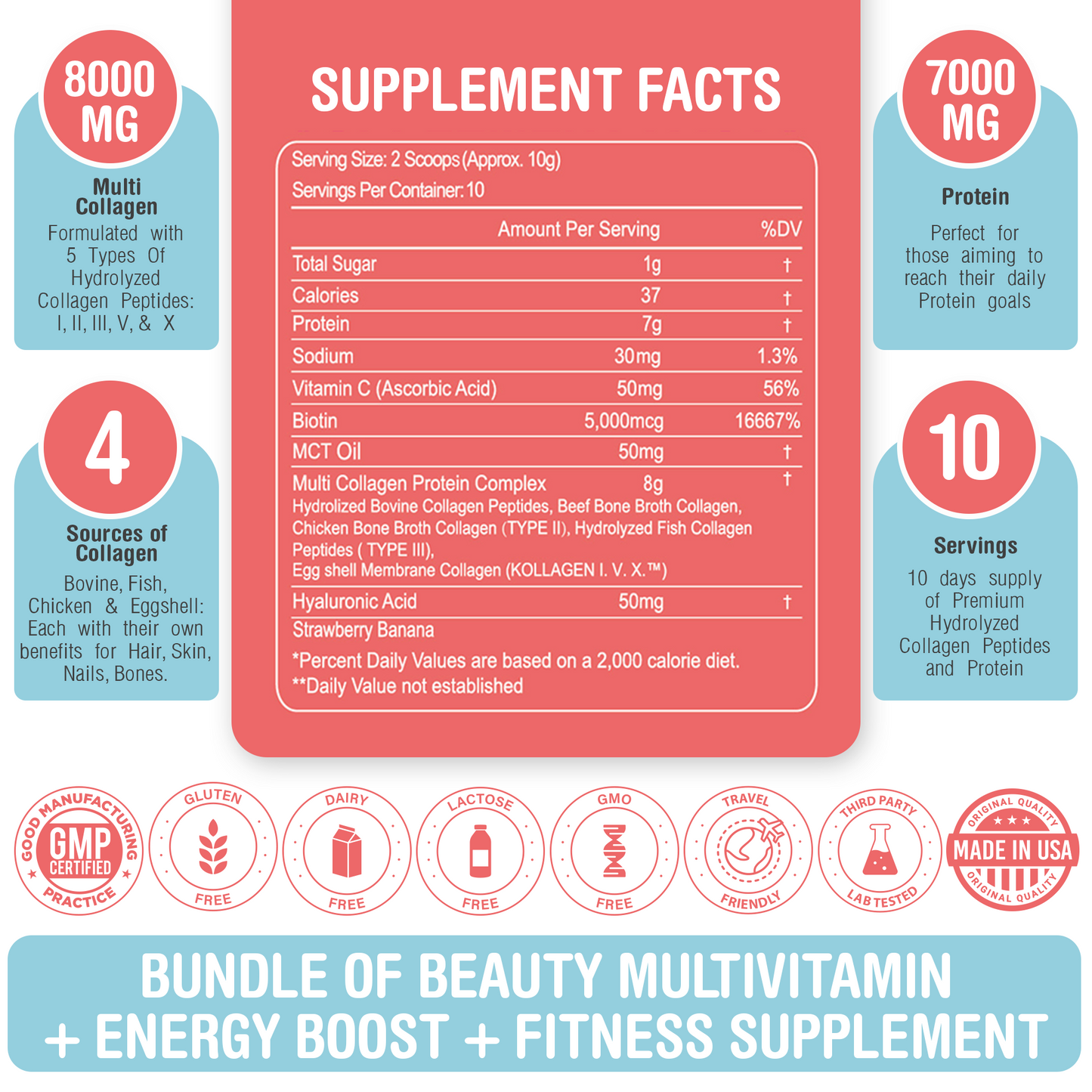 Multi Collagen Powder Hydrolyzed - Bundle