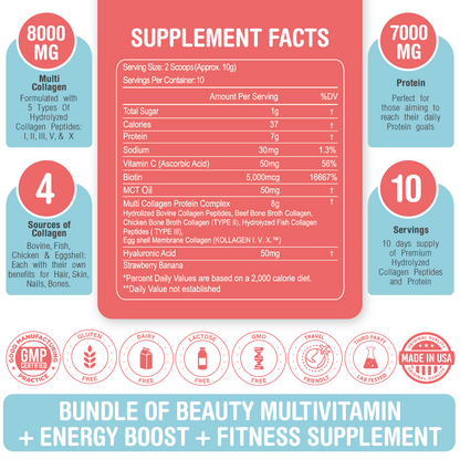 Multi Collagen Powder Hydrolyzed - Bundle
