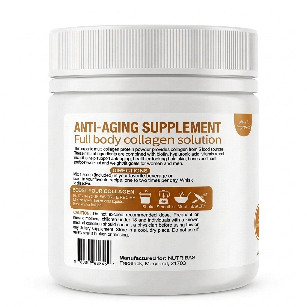 Hydrolyzed Multi Collagen Lemon Ginger, 100 g