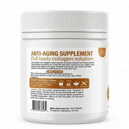 Hydrolyzed Multi Collagen Mango Pineapple Lemon Ginger, 200 g