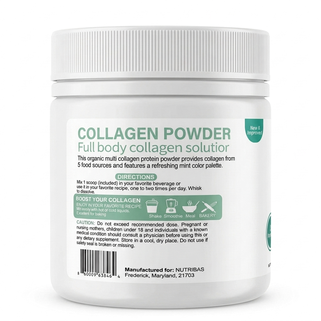 Hydrolyzed Multi Collagen Mint, 100g
