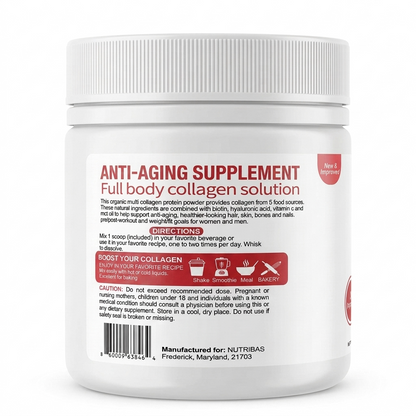 Hydrolyzed Multi Collagen Strawberry Banana, 100 g