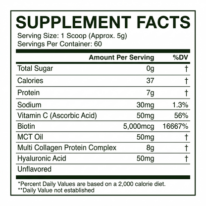 Hydrolyzed Multi Collagen Unflavored, 3000 g