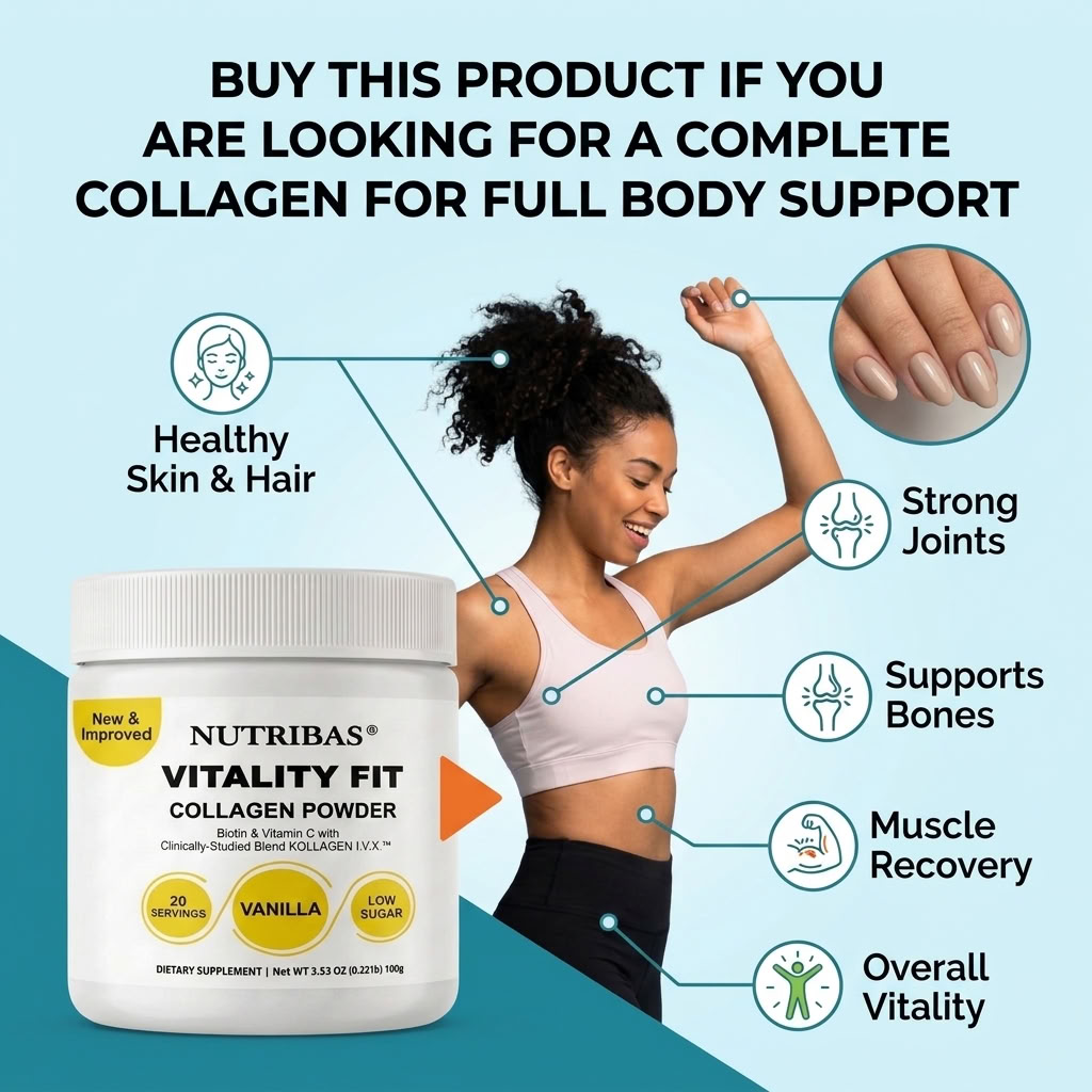 Multi Collagen Peptides Powder – Vanilla, 100g
