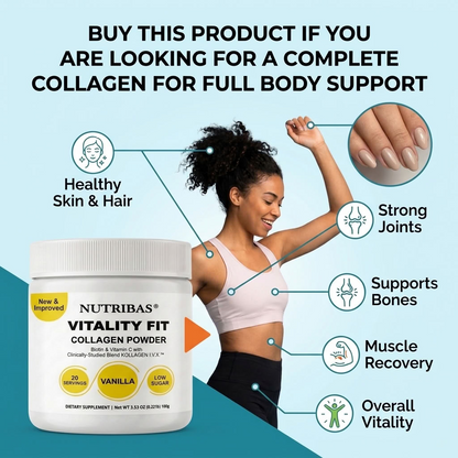 Multi Collagen Peptides Powder – Vanilla, 100g