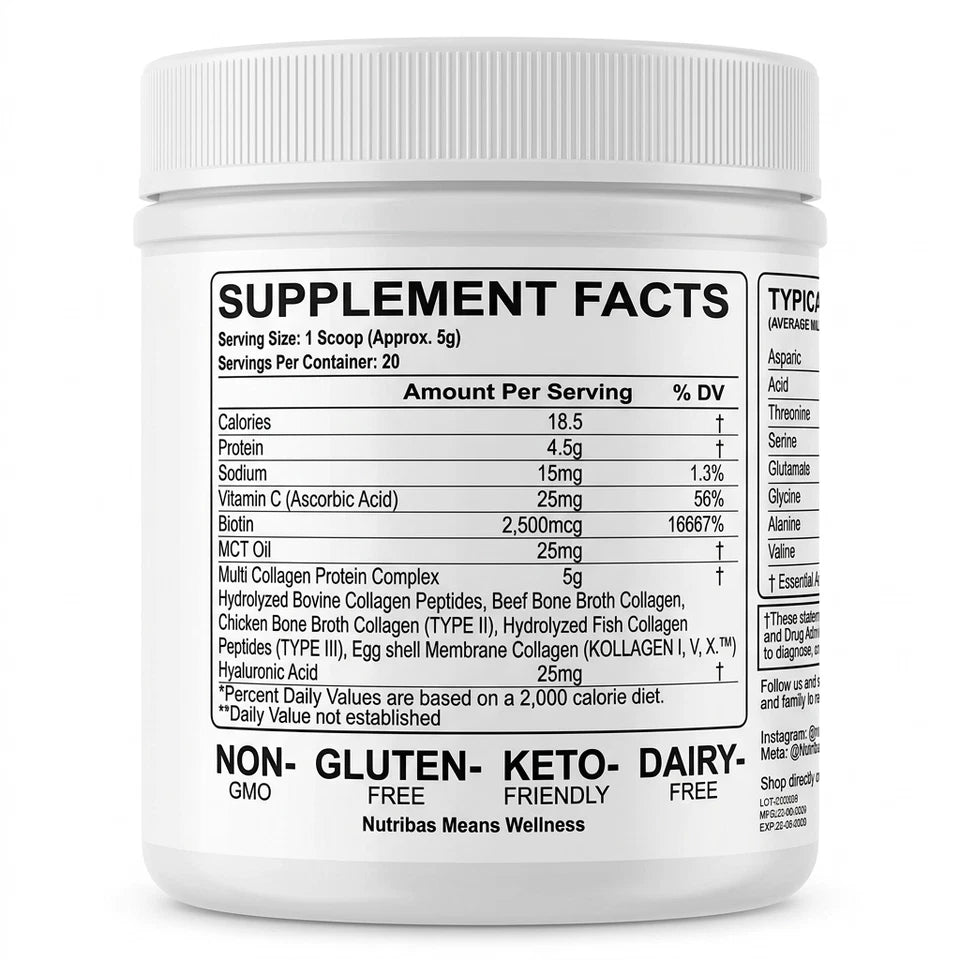 Hydrolyzed Multi Collagen Unflavored, 100 g