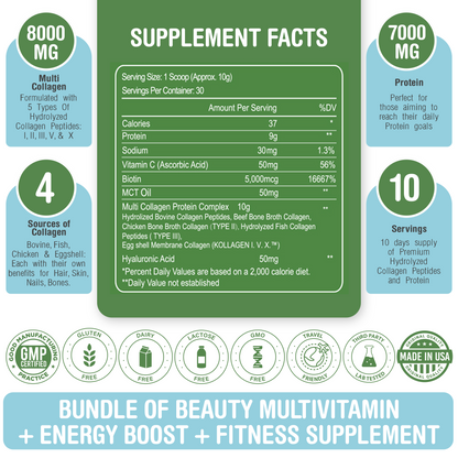 Multi Collagen Powder Hydrolyzed - Bundle